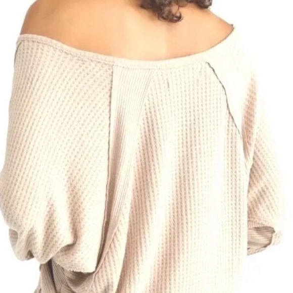 FREE PEOPLE NWT Santa Clara Thermal in Alabaster Size XS - Picture 10 of 13